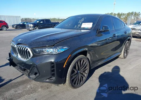2025 BMW X6 xDrive40I из США, поврежденный, VIN 5UX33EX01S9X93832